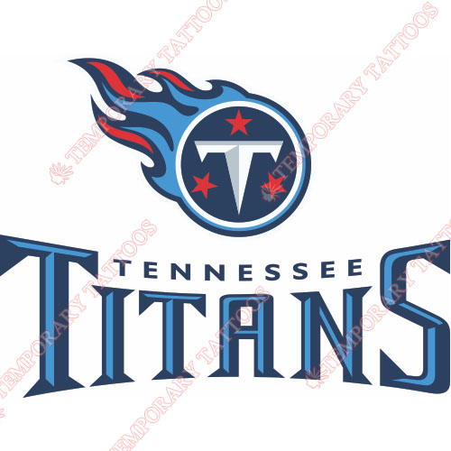 Tennessee Titans Customize Temporary Tattoos Stickers NO.835